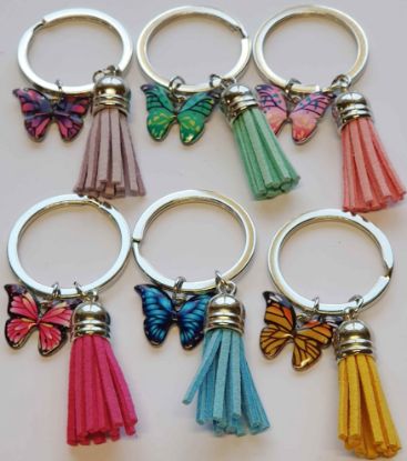 Bild von Schlüsselanhänger Butterfly  Set 6 Farben  (24)