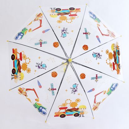 Bild von Kinder Regenschirm  Fahrzeuge  (2)
